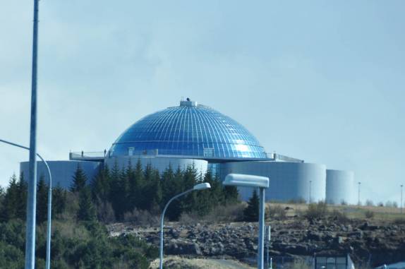O restaurante girattório que comemos na noite anterior em Reykjavik, na Islândia